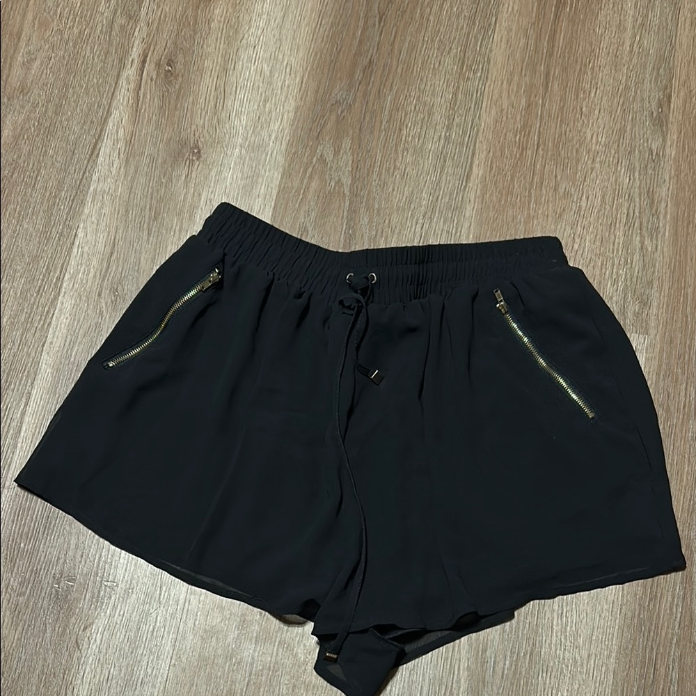 Women's Black Drawstring Shorts